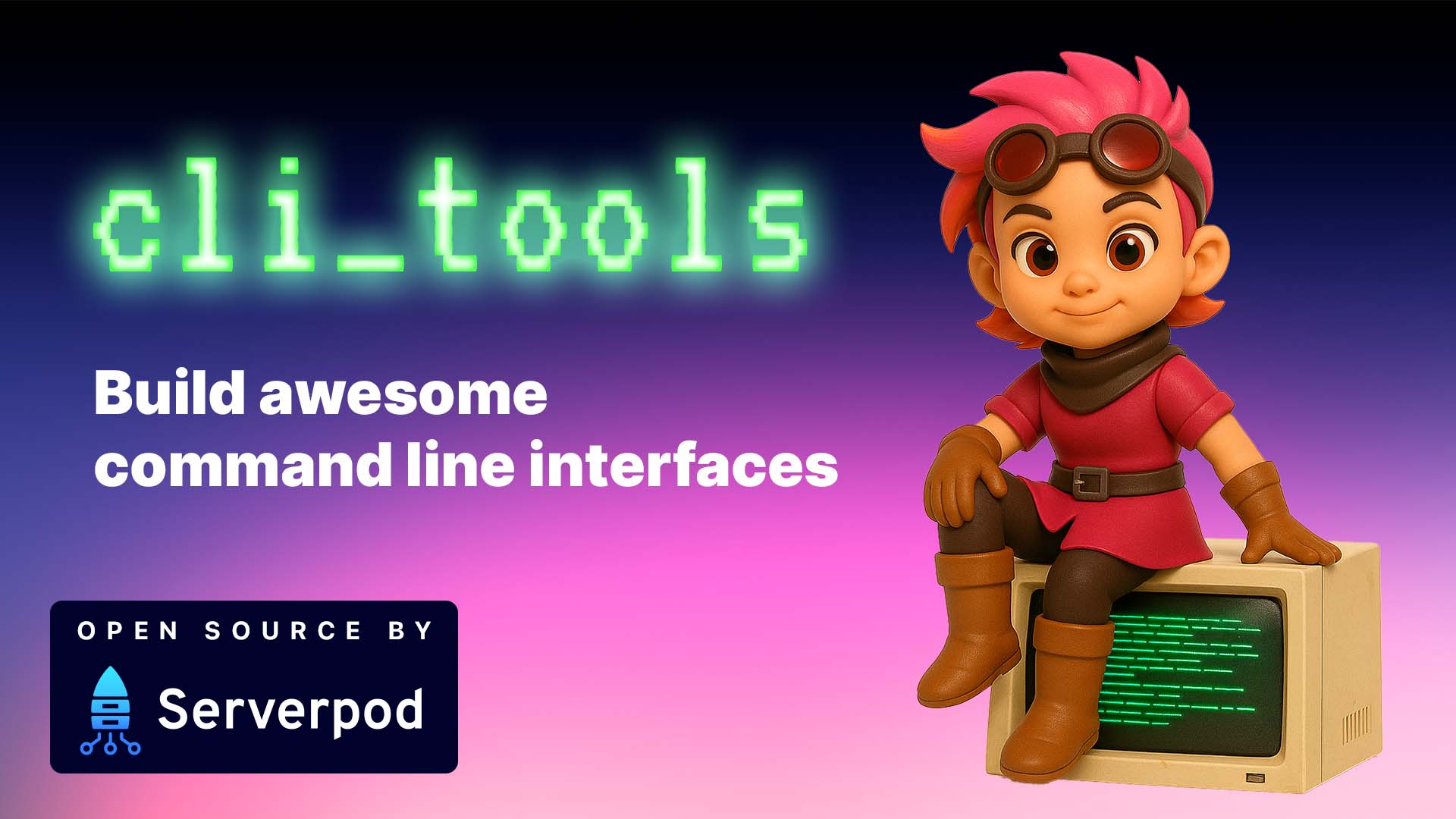 Serverpod CLI Tools banner