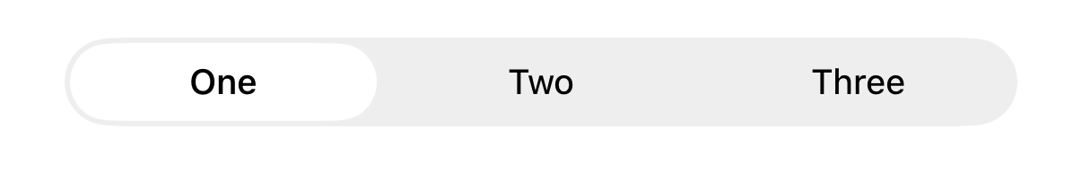 Liquid Glass Segmented Control